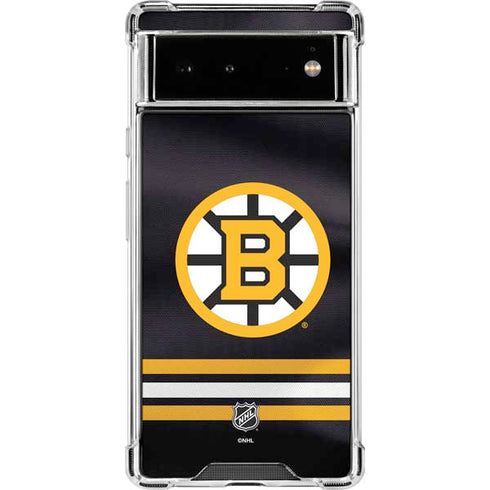 NHL Boston Bruins Home Jersey Google Pixel 6 Clear Case